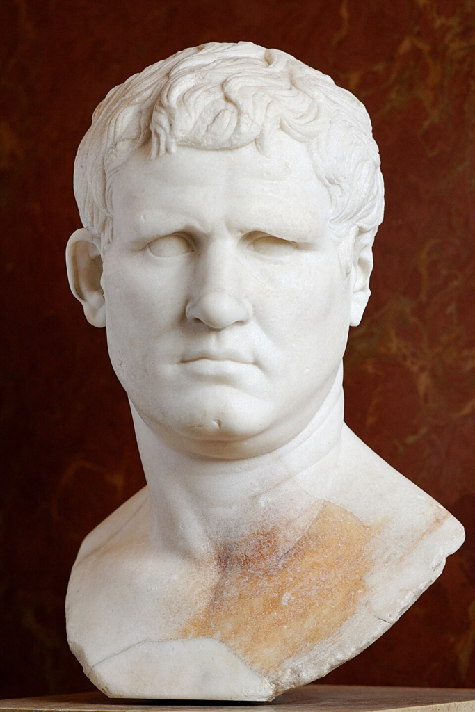 Bust of Agrippa in the Louvre Museum, Paris, c. 25–24 BC