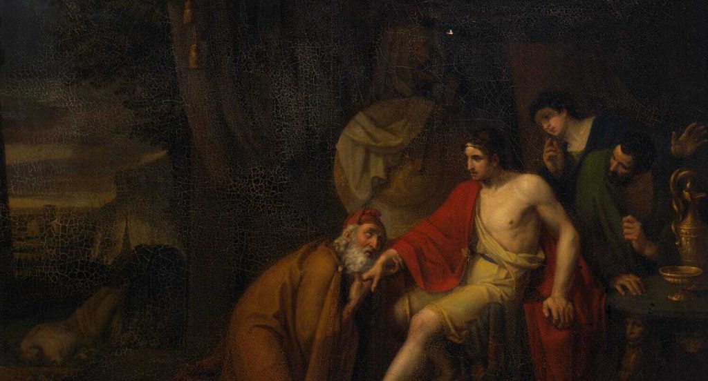 Alexey Markov, Priam Begging the Body of Hector from Achilles, 1824, Hermitage Museum